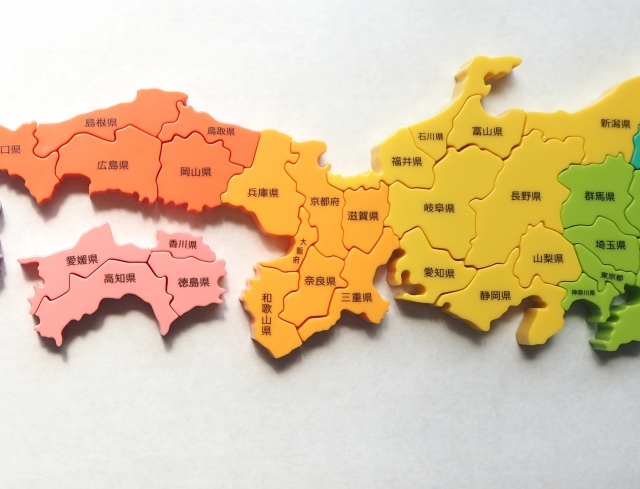 関西の地図